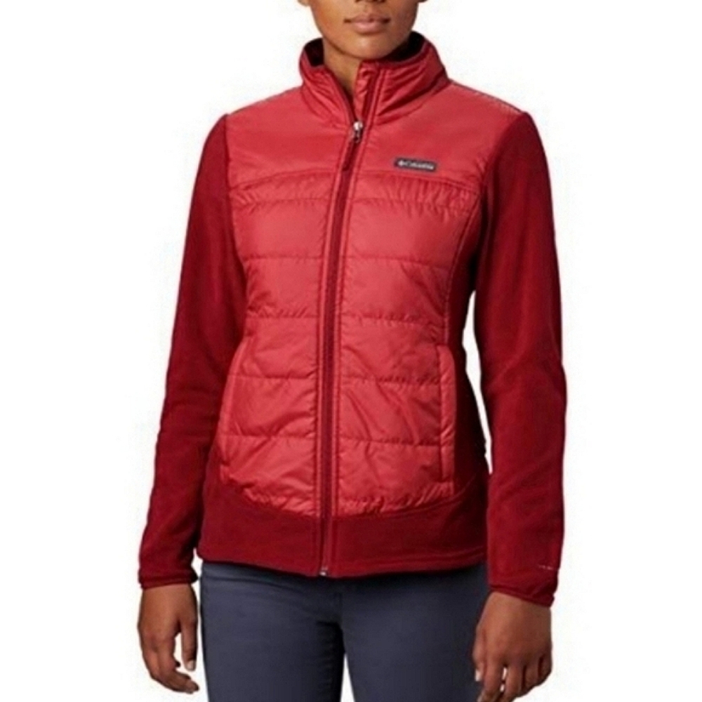 Columbia Women’s Red Quilted Fleece Jacket